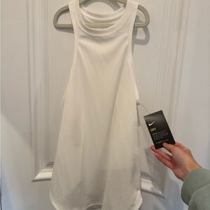 NWT White Nike Dry Fit Women's White Tank Top